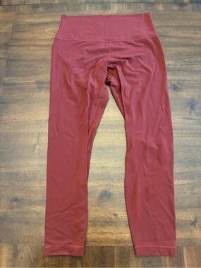 Lululemon Align Leggings Women’s 10 High Rise Pant 25” Red Maroon